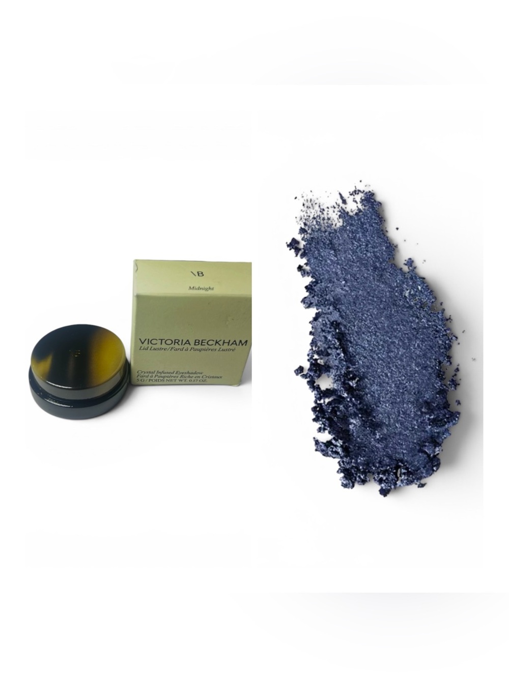 Victoria Beckham Beauty Lid Lustre Crystal Infused Eyeshadow in Midnight